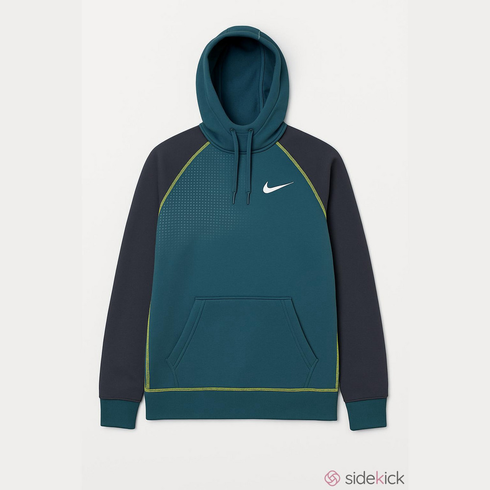 Nike Therma-fit Block Color Hooded Sweatshirt With Thumbholes Size M